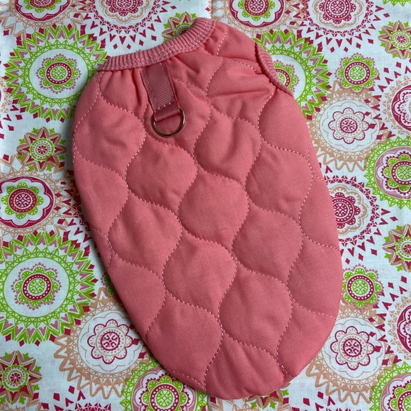 New classic Quilted Dog Jacket Coat pink warm - Picture 3 of 4